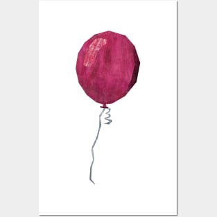 Pink Balloon Posters and Art